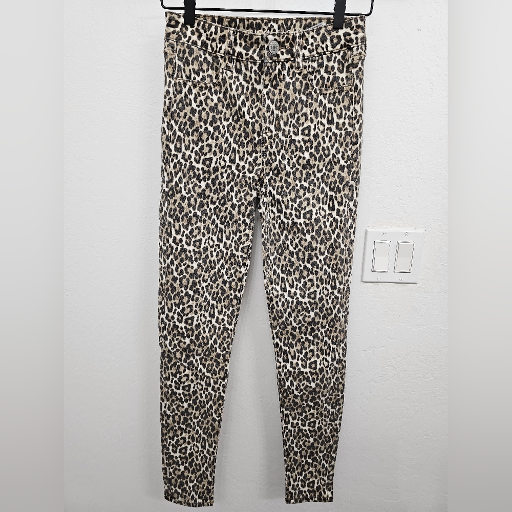 American eagle leopard high rise legging jeans 4